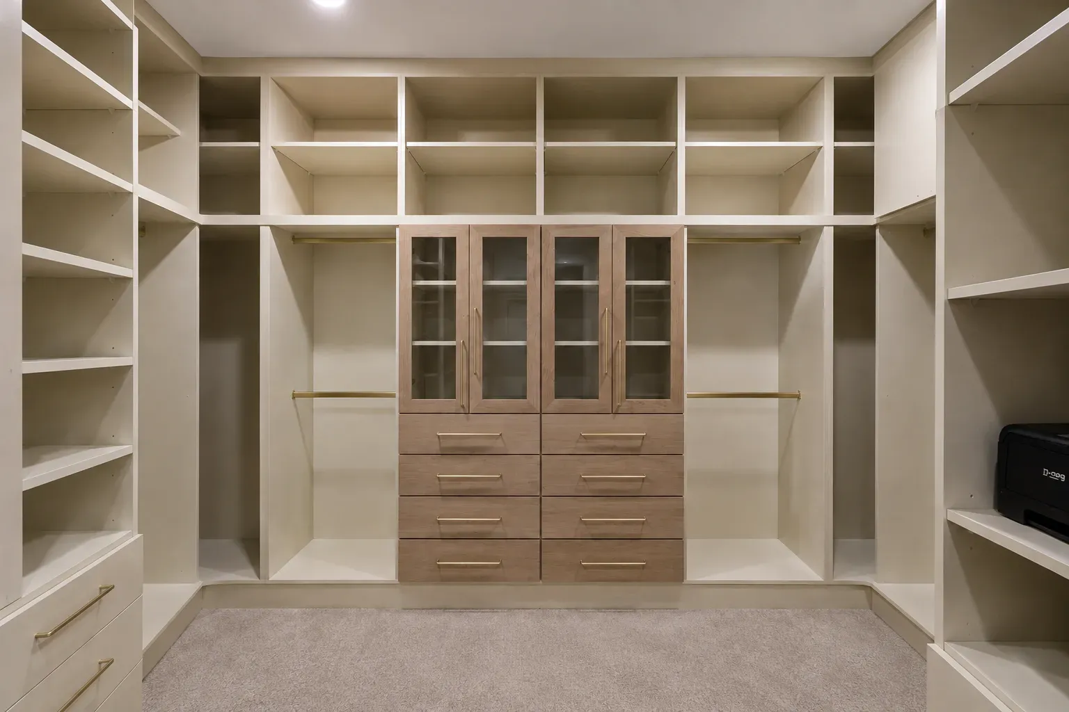 Cream & Oak Walk-In Closet