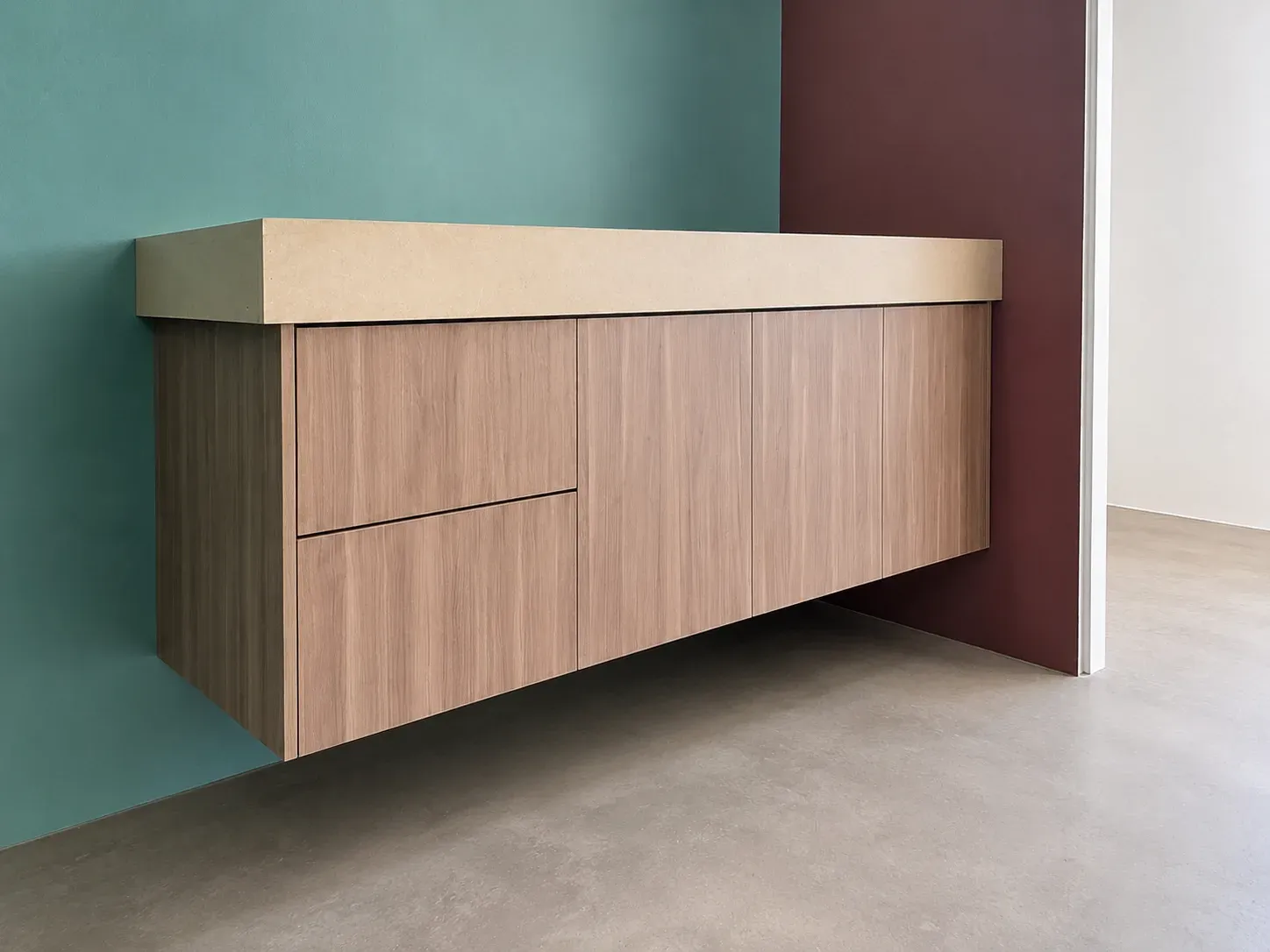 Floating Oak Sideboard
