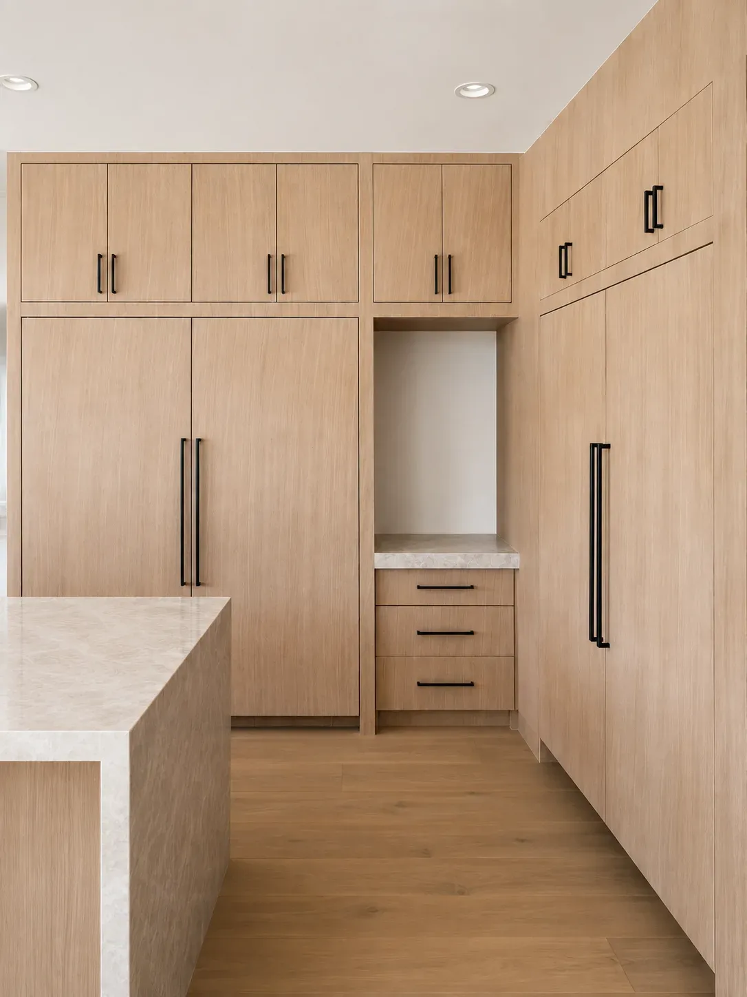 Oak, Black & Brass Kitchen, view 2