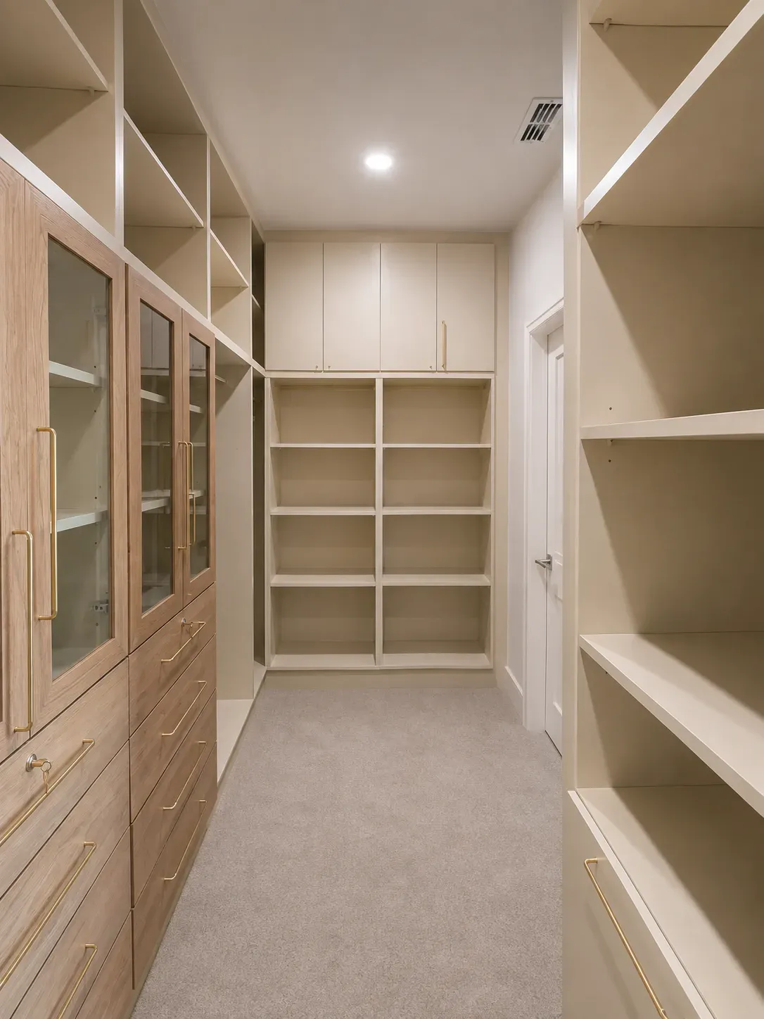 Cream & Oak Walk-In Closet, view 3