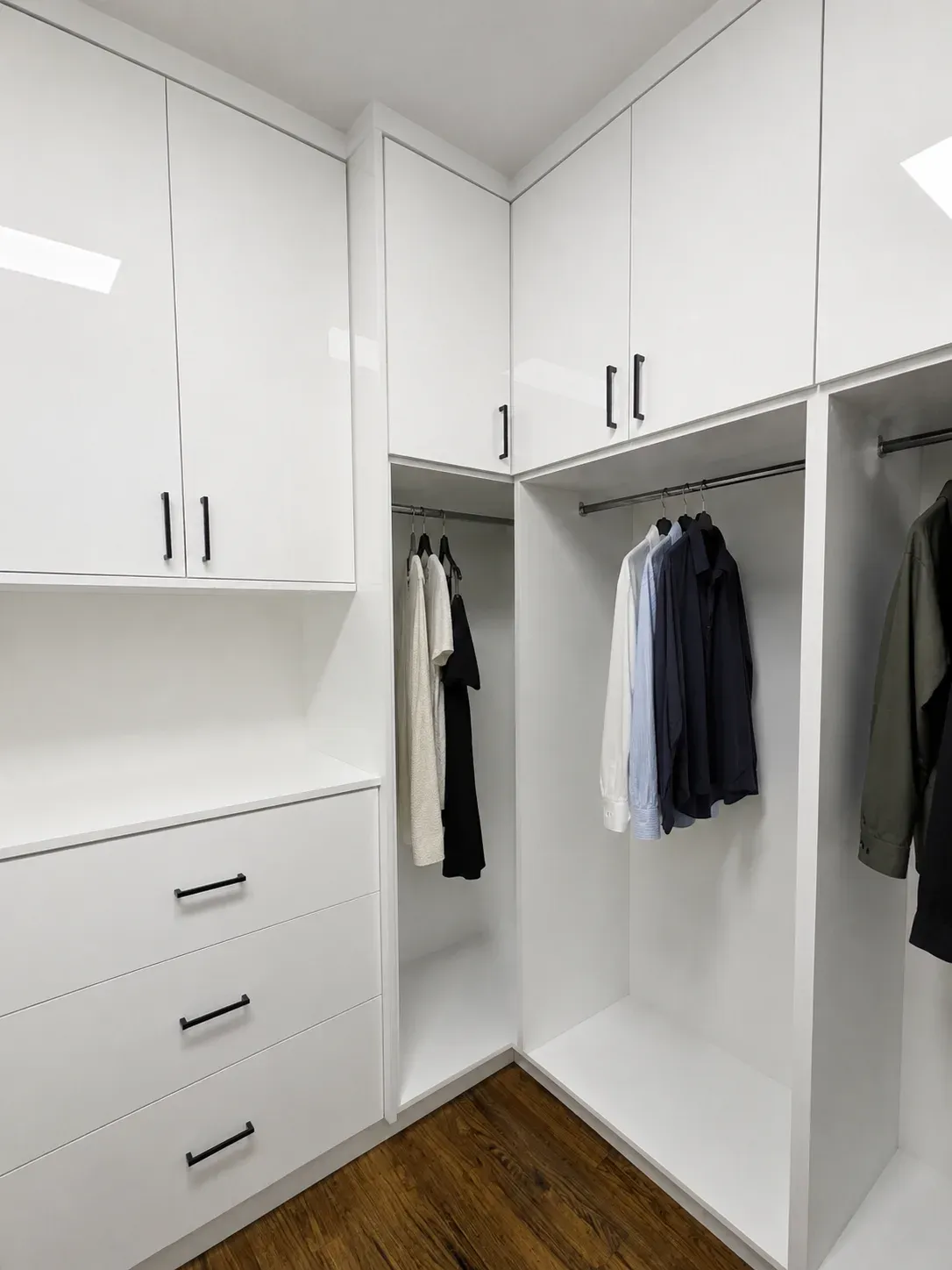 Bright White Walk-In Closet, view 3