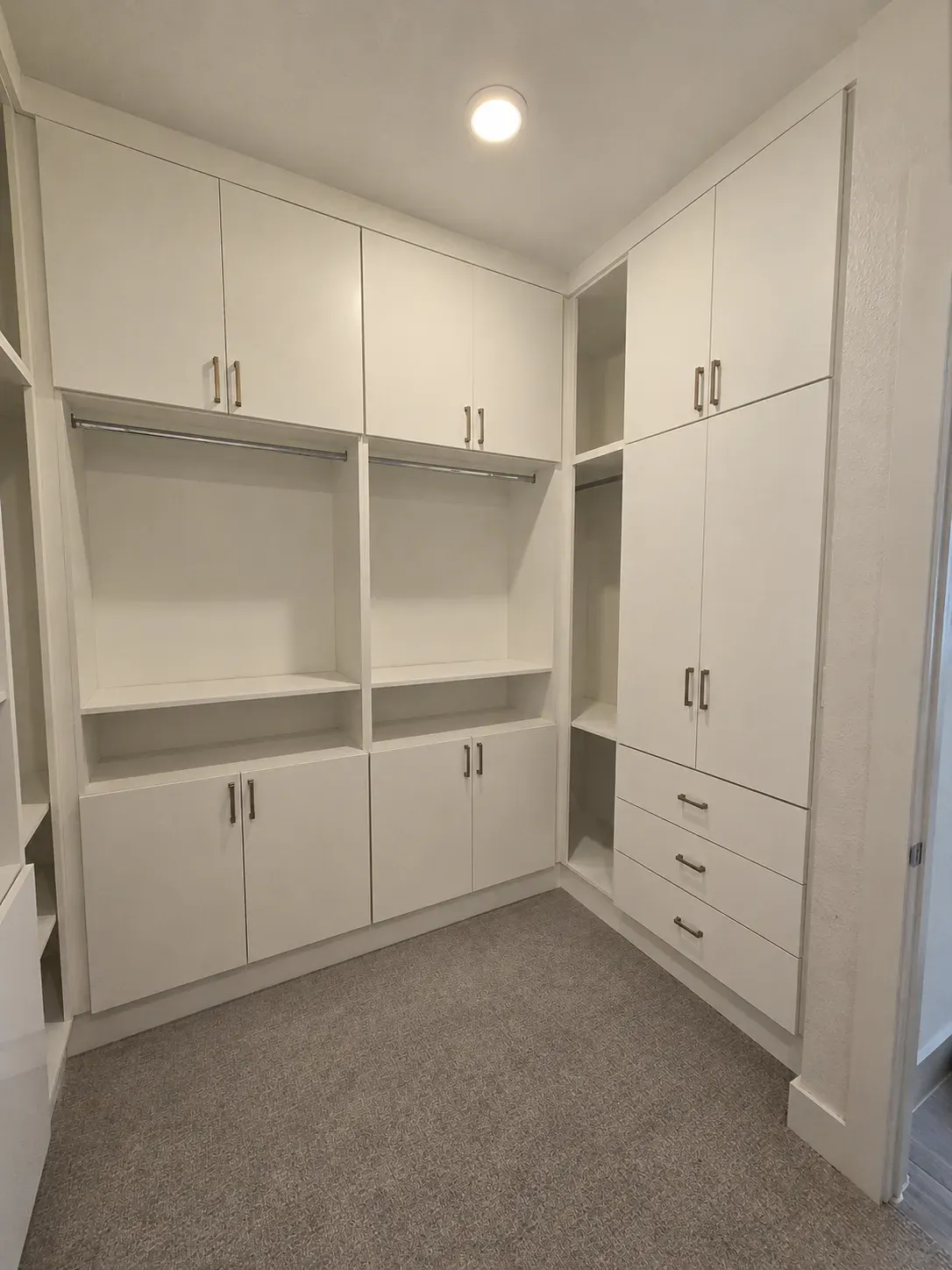 Matte White Walk-In Closet, view 3