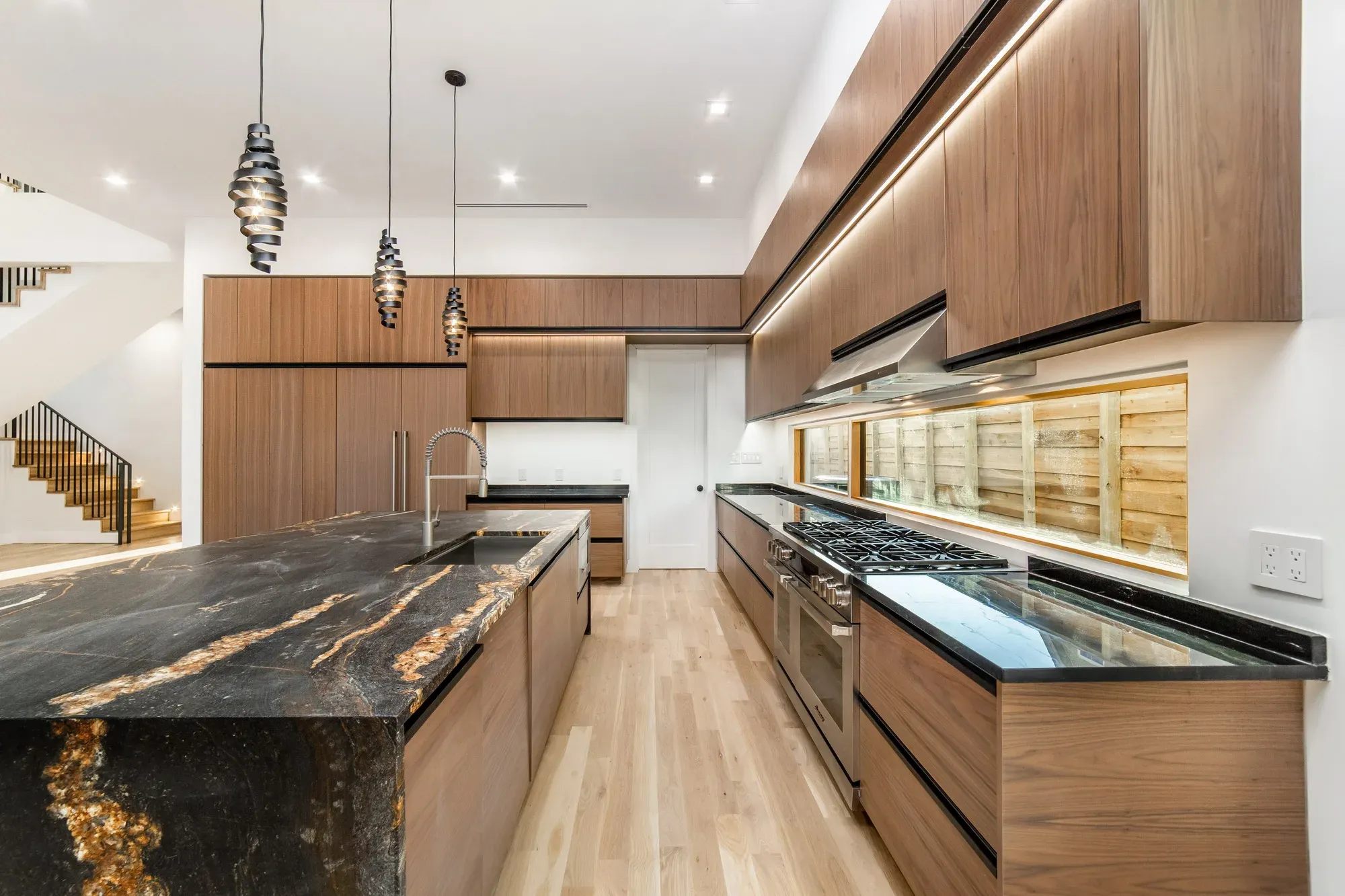 Walnut & Magma Granite Kitchen, view 4