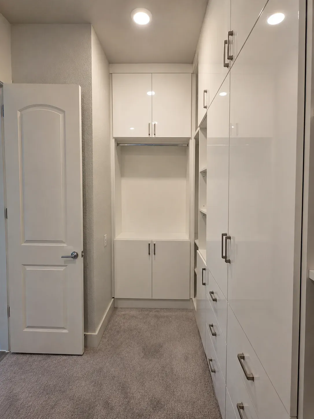 Matte White Walk-In Closet, view 4
