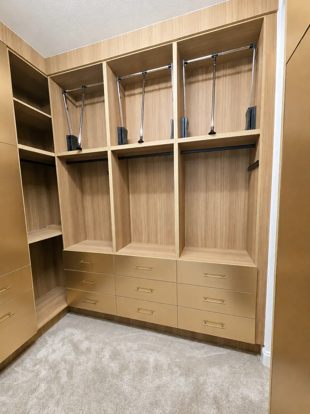 Champagne & Oak Walk-In Closet, view 5