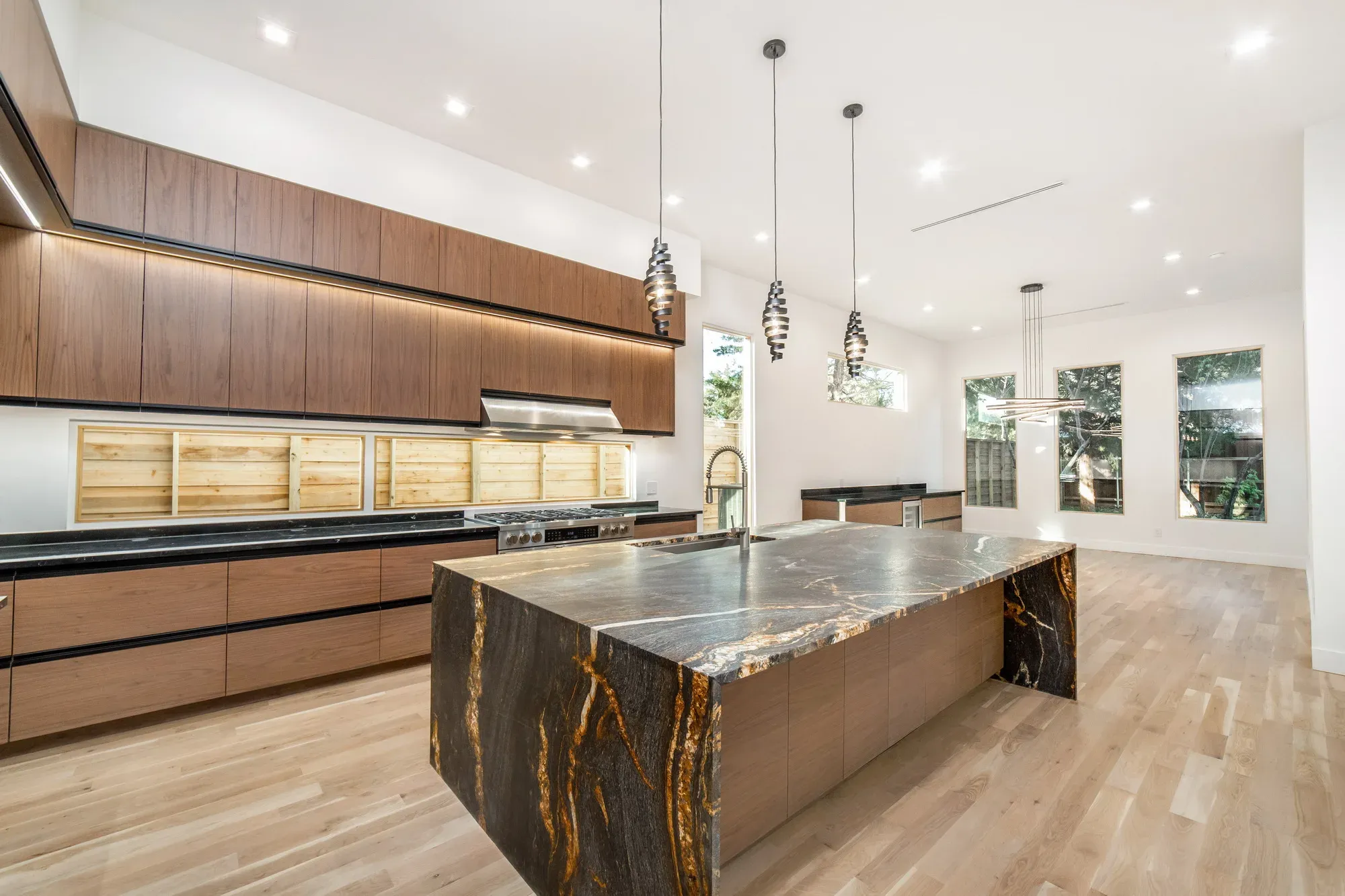 Walnut & Magma Granite Kitchen, view 5