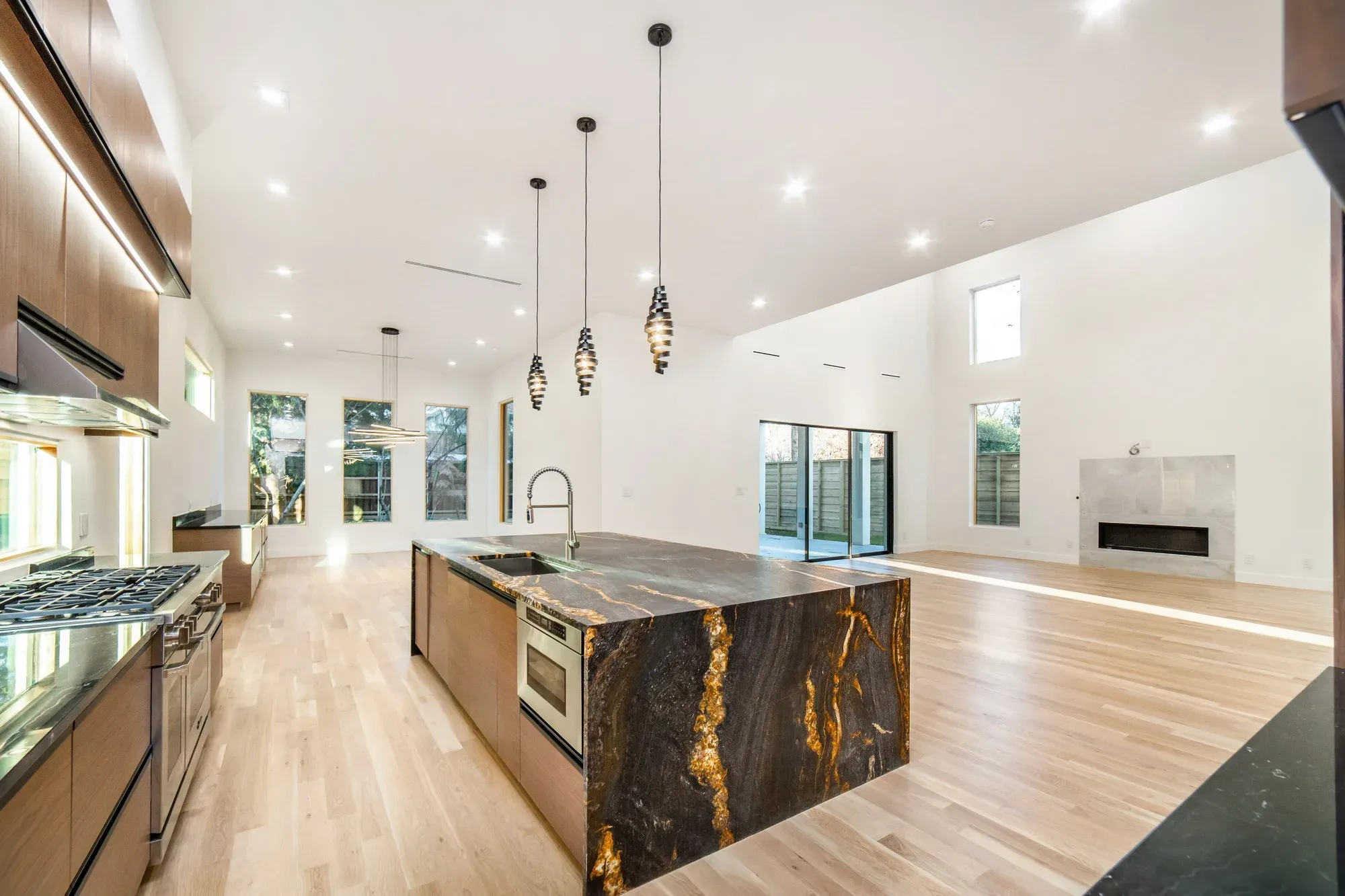 Walnut & Magma Granite Kitchen, view 6