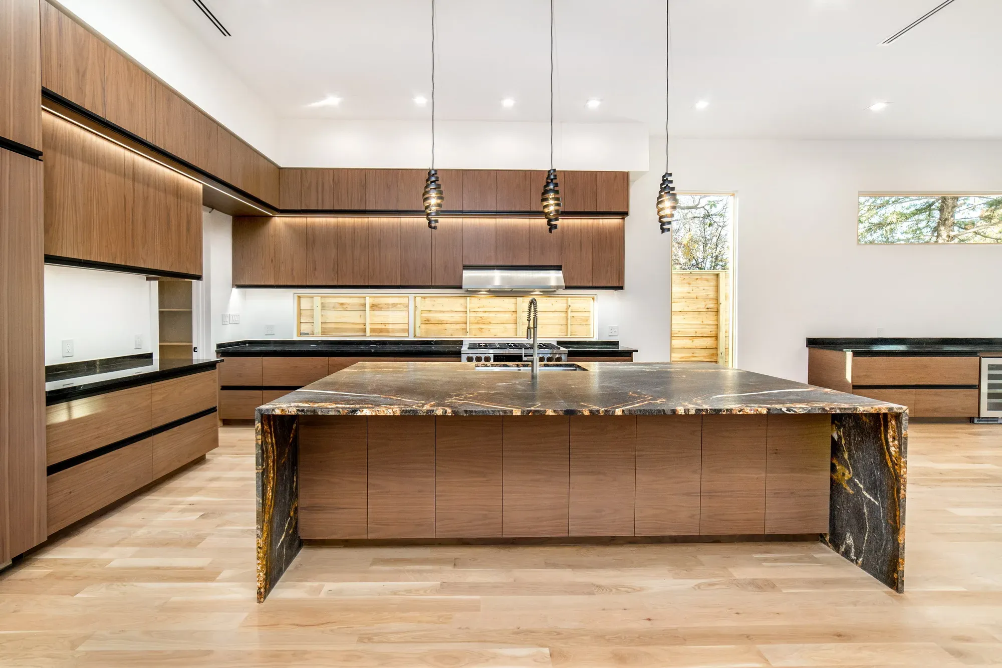 Walnut & Magma Granite Kitchen, view 7