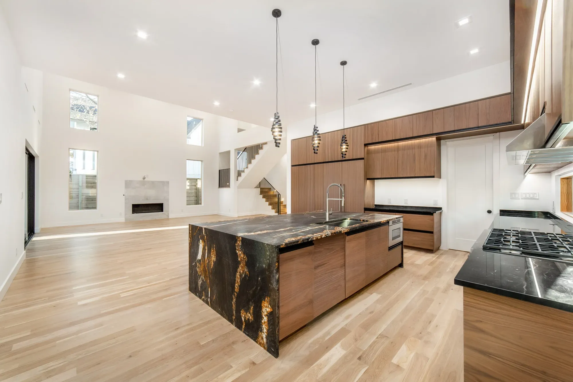 Walnut & Magma Granite Kitchen, view 8
